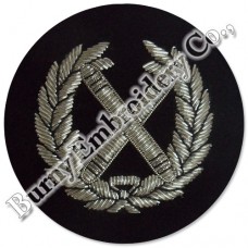 Bullion Blazer Leaf Hands Embroidery Badges